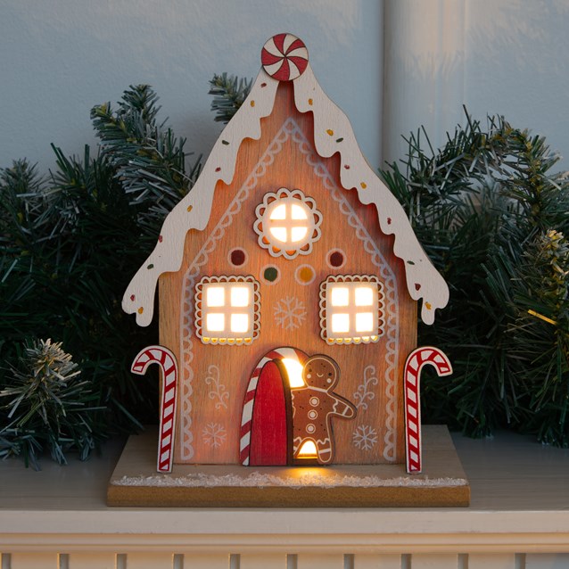 Wooden LED GingerBread House Wooden LED GingerBread House