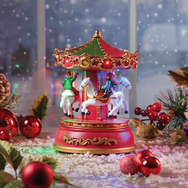 Christmas Carousel With Music And Lights Christmas Carousel With Music And Lights