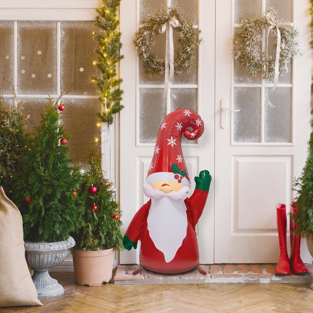 105cm Inflatable Xmas Gnome Deco 105cm Inflatable Xmas Gnome Deco