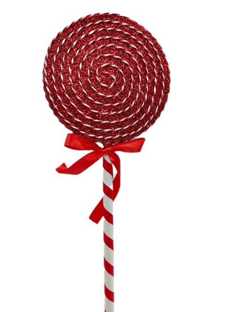 50cm Red & White Hanging Lollipop Xmas Tree Deco 50cm Red & White Hanging Lollipop Xmas Tree Deco