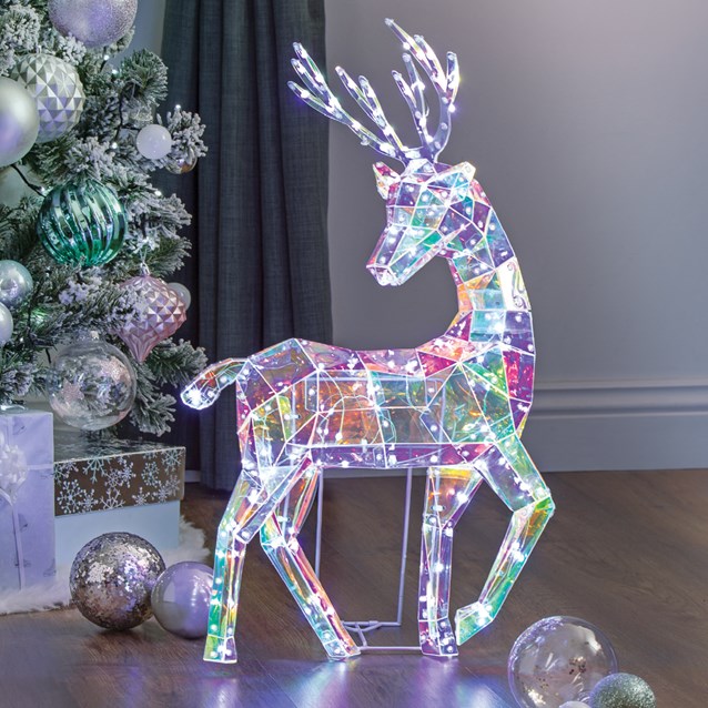 60cm Iridescent Reindeer 60cm Iridescent Reindeer