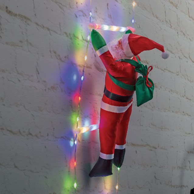 10 FT Christmas Ladder Lights with Santa Claus 10 FT Christmas Ladder Lights with Santa Claus