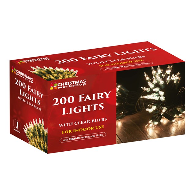 200 Shadeless Clear Fairy Lights 200 Shadeless Clear Fairy Lights