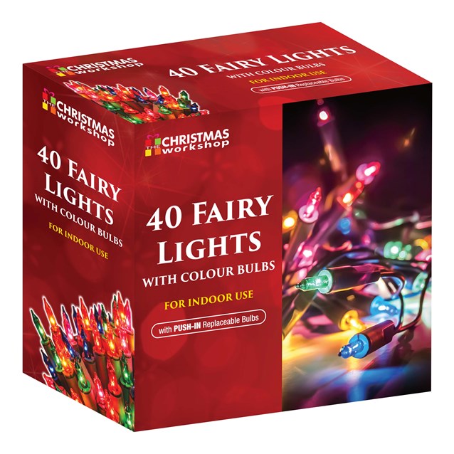 40 Shadeless Multi Colour Fairy Lights 40 Shadeless Multi Colour Fairy Lights