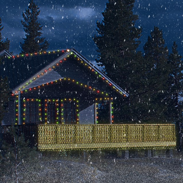 100LED Battery Operated Timer Net Light - W.White 100LED Battery Operated Timer Net Light - W.White