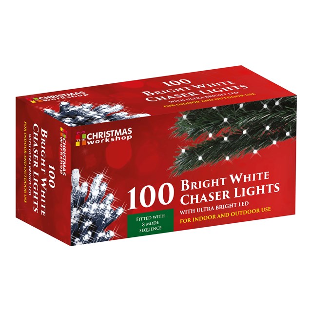 100 LED White Chaser Lights