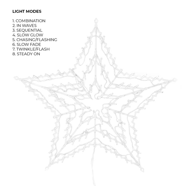 100 Multi Colour LED Star Silhouette 100 Multi Colour LED Star Silhouette