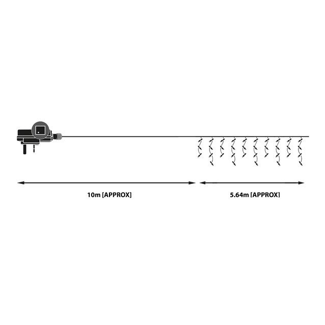 240 LED Icicle Chaser Light - White 240 LED Icicle Chaser Light - White