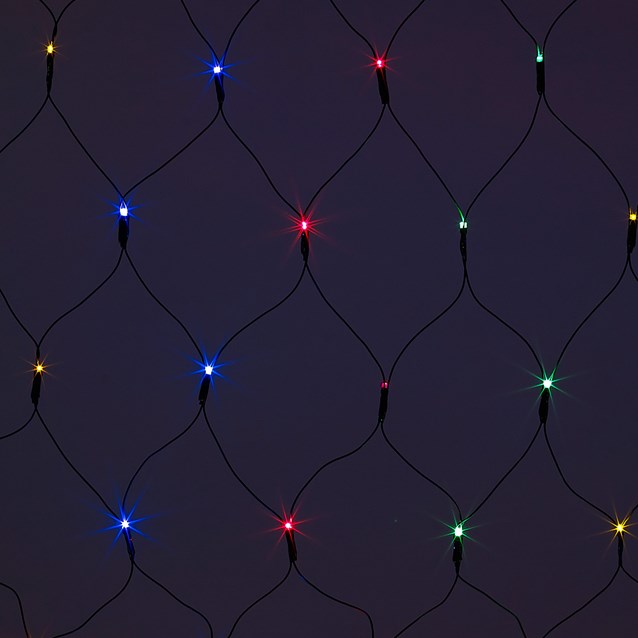 108 LED Net Static Light - Multi Coloured 108 LED Net Static Light - Multi Coloured