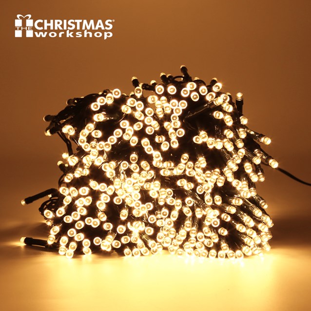 400 LED Battery Operated Timer Lights - Warm White