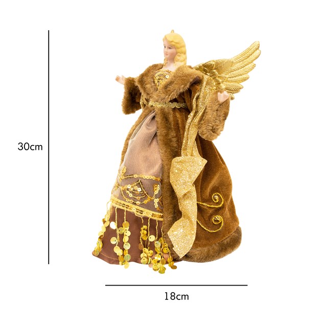 12" Copper Tree Top Angel 12" Copper Tree Top Angel