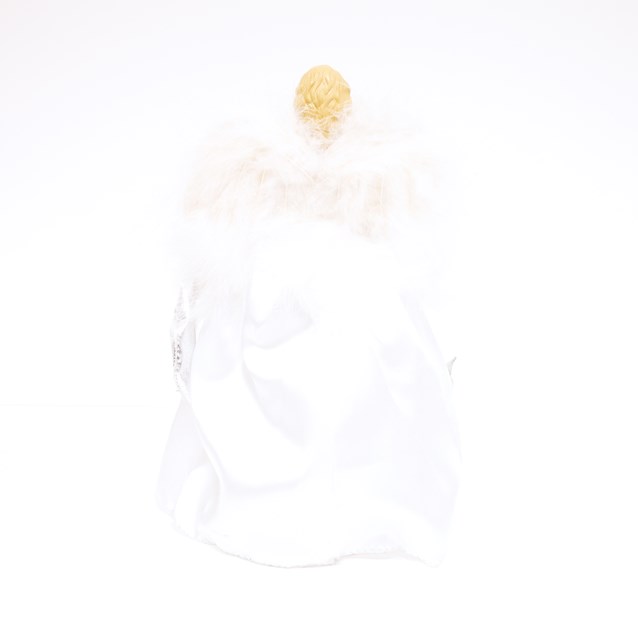 12" White & Silver Tree Top Angel 12" White & Silver Tree Top Angel