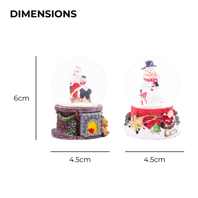 Christmas Snowglobe -2 Assorted Designs