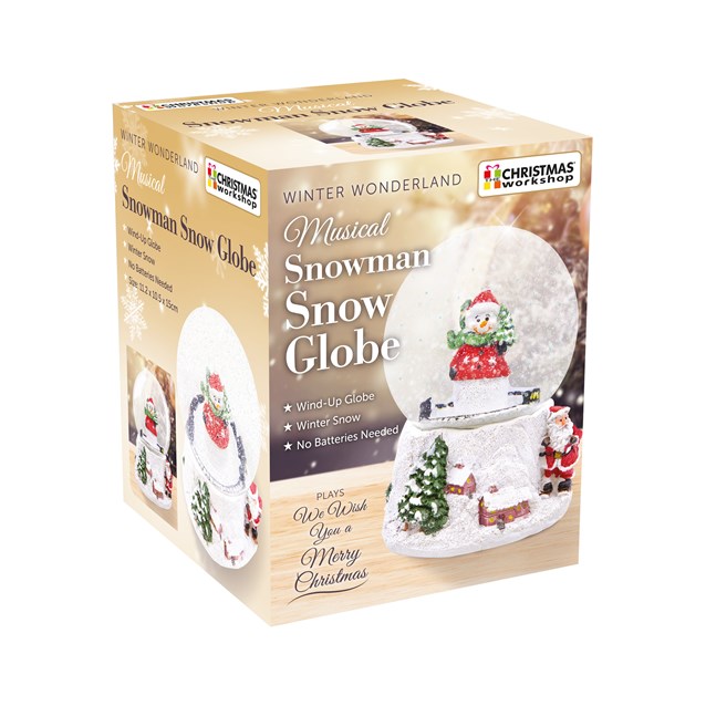 Wind up Musical Snowman Snowglobe Wind up Musical Snowman Snowglobe