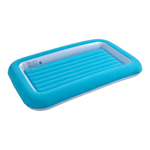 Flocked Kids Airbed - Blue Flocked Kids Airbed - Blue