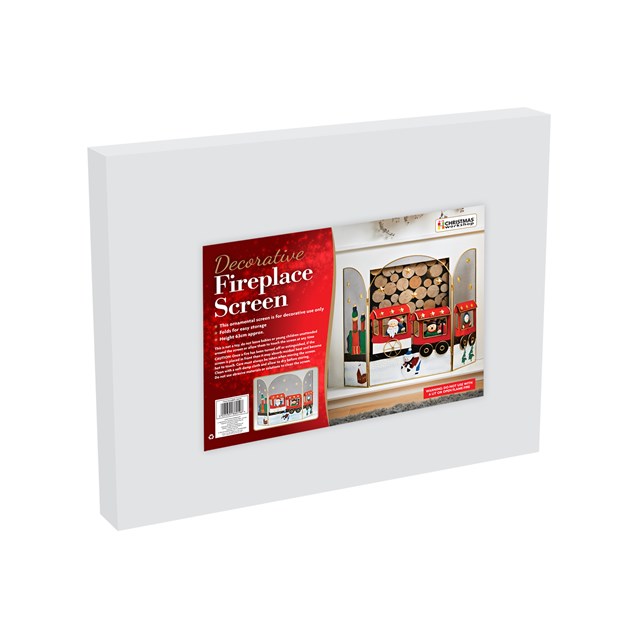 63cm Santa/Snowman Train Fire Guard 63cm Santa/Snowman Train Fire Guard