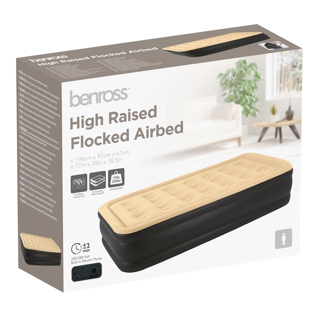 High Raised Twin Airbed + Built in Pump High Raised Twin Airbed + Built in Pump