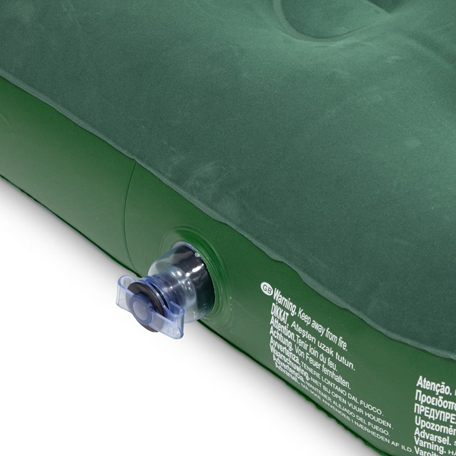 Single Flocked Airbed - Evergreen Single Flocked Airbed - Evergreen