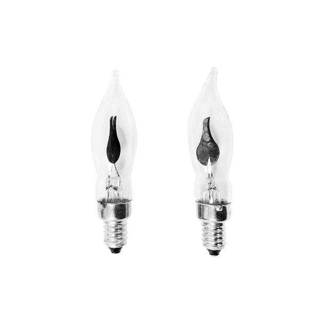 2pcs Flickering Candle Light Bulb 2pcs Flickering Candle Light Bulb
