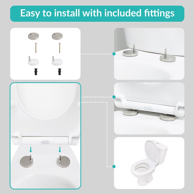 Quick Release & Soft Close Toilet Seat Quick Release & Soft Close Toilet Seat
