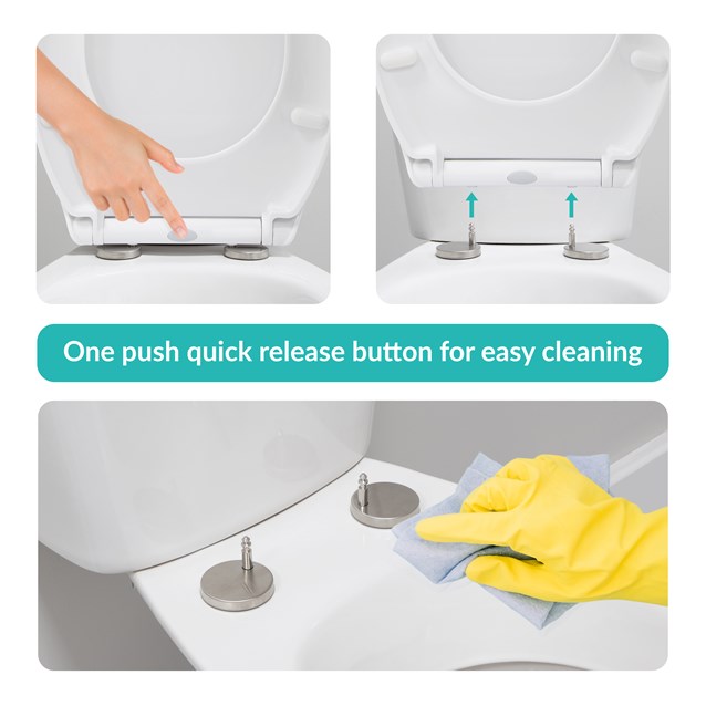 Quick Release & Soft Close Toilet Seat Quick Release & Soft Close Toilet Seat