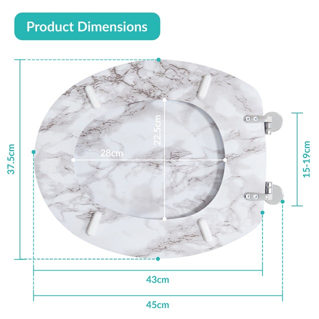 Marble Effect Toilet Seat Marble Effect Toilet Seat