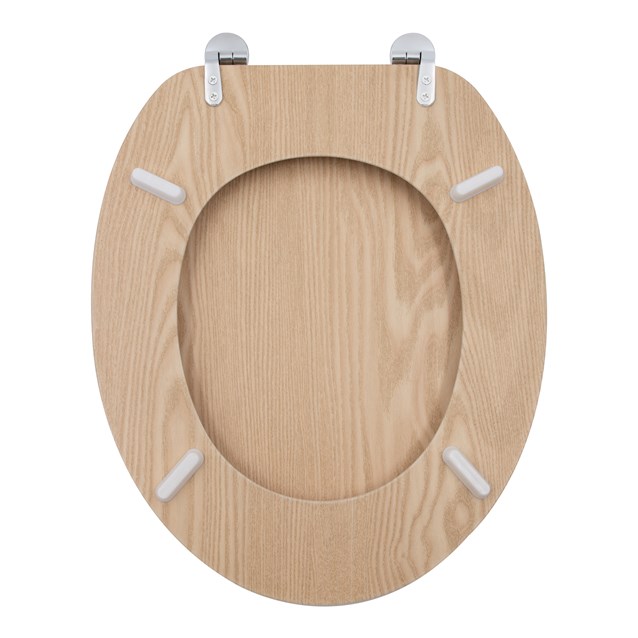 Light Oak Effect Toilet Seat Light Oak Effect Toilet Seat