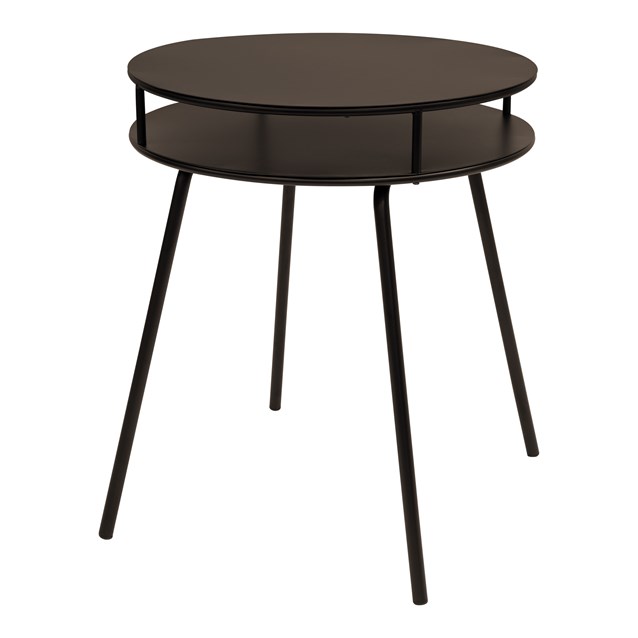 2 Tier Round Metal Side Table, Bronze 2 Tier Round Metal Side Table, Bronze