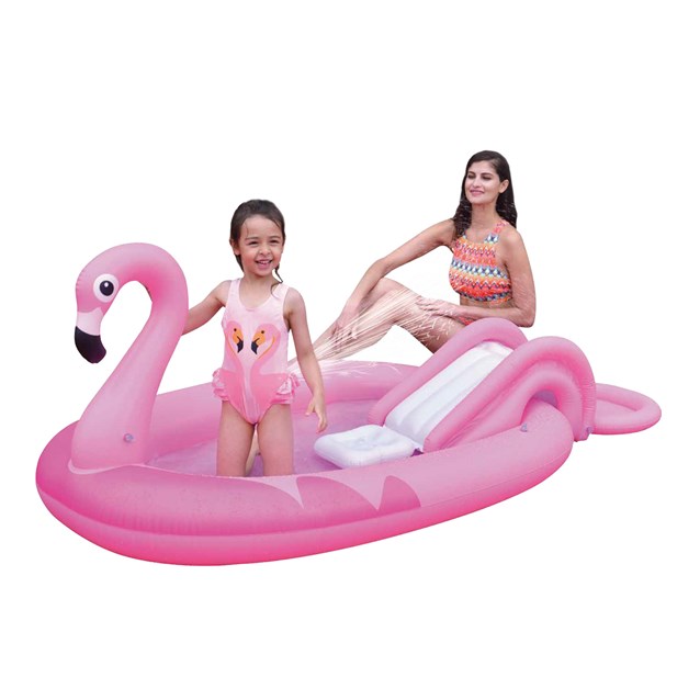Sun Club 2M Flamingo Play Pool with Water Spray Sun Club 2M Flamingo Play Pool with Water Spray