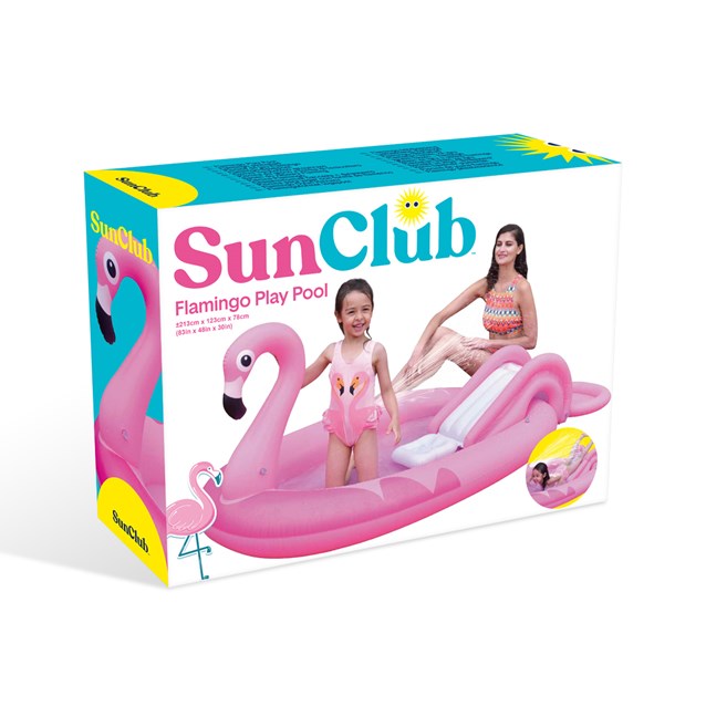 Sun Club 2M Flamingo Play Pool with Water Spray Sun Club 2M Flamingo Play Pool with Water Spray