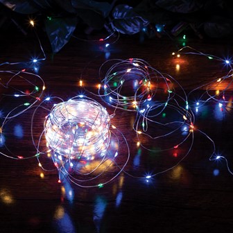 100 Micro Solar LED String Light - Multicolour