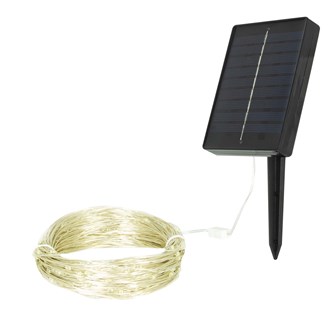 200 Micro Solar LED String Light -Bright White