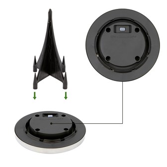 4PK S/S Solar Ground Light-Bright White