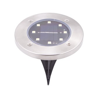 4PK S/S Solar Ground Light-Bright White