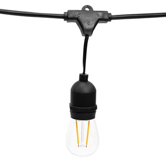 2PK-E27 Style15 Bulbs Party String Light-WarmWhite