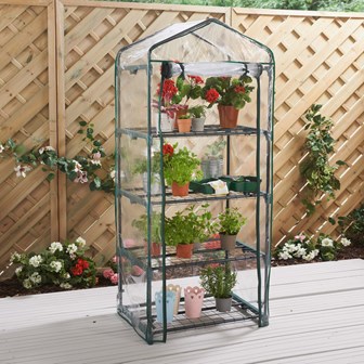 4 Tier Plastic PVC Greenhouse