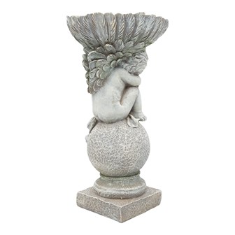 Angel & Shell Bird Bath Garden Ornaments