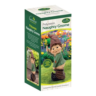 Caught with His Pants Down Garden Elf Statue