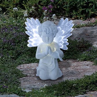 Solar LED Angel Light -  Size: 18 x 9 x 20cm
