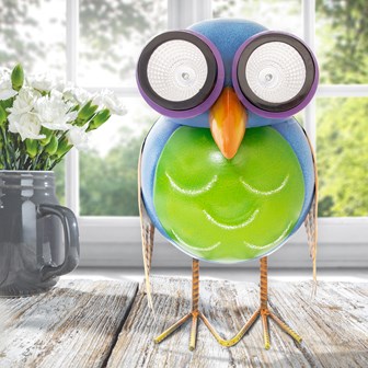 Metal - Owl Solar Light
