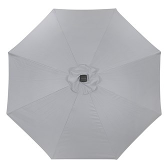 2.7M 32 SolarLED Parasol W/8 Ribs-Grey 10C