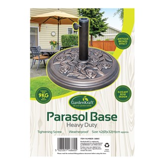 Rose Resin Parasol Base  - 9KG