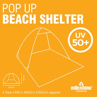 Pop Up Beach Shelter - UV50+ Protection