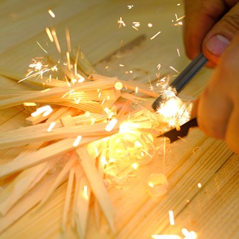 Multi Use Fire starter with Lanyard