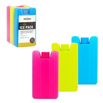 3PK 100ml Cooler Ice Packs, blocks