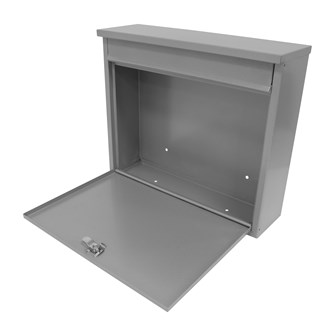 Elegance Wall Galvanised Steel Mail Box-Silver