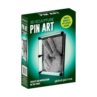 Pin Art Gadget - 8x6" Metal