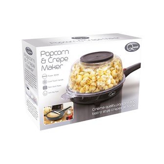 2-in-1 Popcorn & Crepe Maker