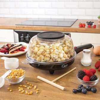 2-in-1 Popcorn & Crepe Maker