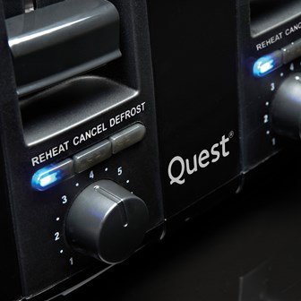 Quest 4 Slice Toaster - Black